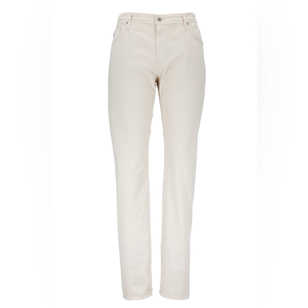 Ag Adriano Goldschmied The Graduate Cream Straight-Leg Pants